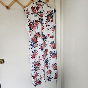 Crave Fame size L floral bodycon sleeveless dress. Used good condition